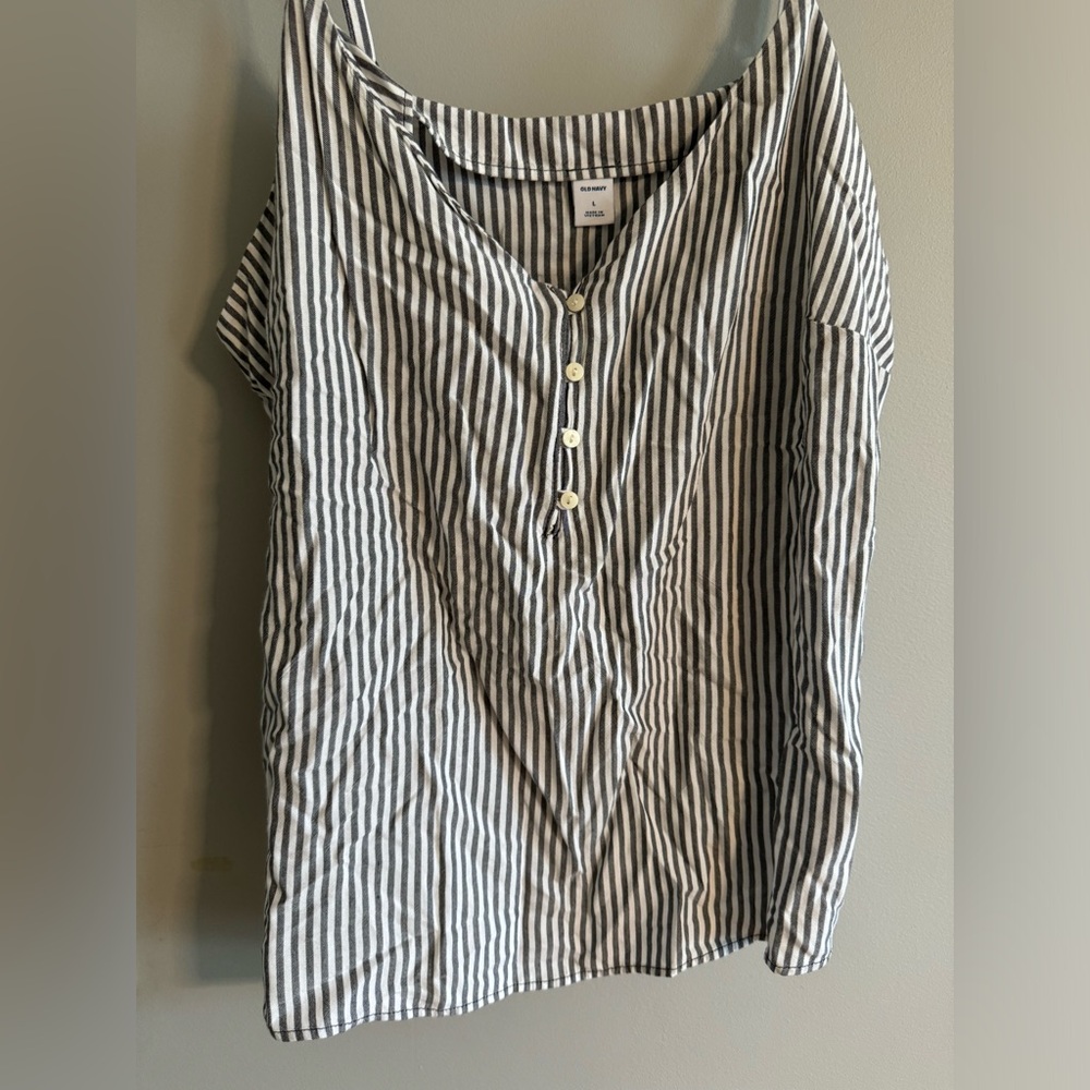 Spaghetti Strap Striped Tank